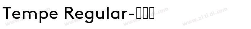 Tempe Regular字体转换